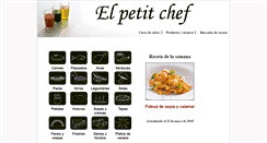 Desktop Screenshot of elpetitchef.com