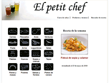 Tablet Screenshot of elpetitchef.com